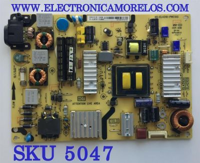 FUENTE PARA TV TCL / NUMERO DE PARTE 81-EL431C0-PL290AA / 40-EL4310-PWC1XG / G9140078PS0433 / PANEL LVF480ND2L SD9W00 V1 / MODELO 48FS4610